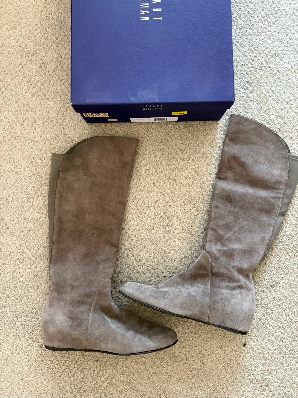 Stuart Weitzman Justus Boot Topo Suede size 9.5